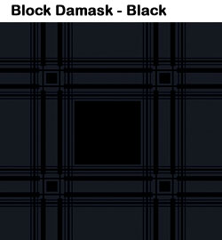Block Damask - Black
