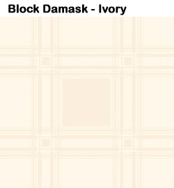 Block Damask - Ivory