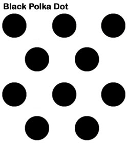 Black Polka Dot