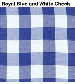 Royal Blue and White Check